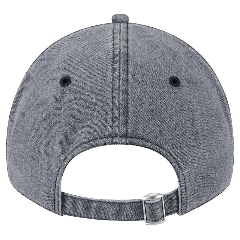 Men's New Era Black Chicago Cubs Rugged Team 9TWENTY Adjustable Hat