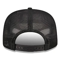 Men's New Era Black Chicago Cubs  Street Team A-Frame Trucker 9FIFTY Snapback Hat