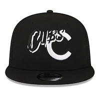 Casquette Snapback 9FIFTY Street Trucker Chicago Cubs New Era noire pour homme