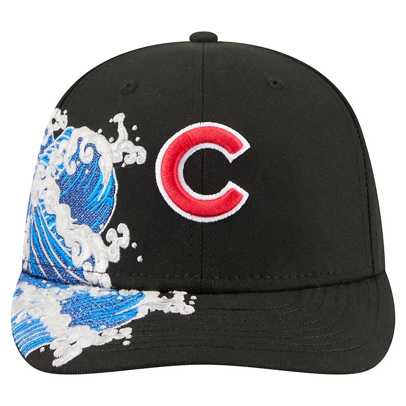 Men's New Era Black Chicago Cubs Surf 59FIFTY Fitted Hat