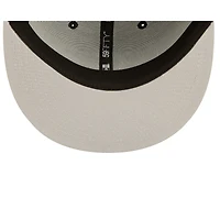 Casquette ajustée 59FIFTY avec logo de l'équipe des Cubs Chicago New Era pour homme, noire