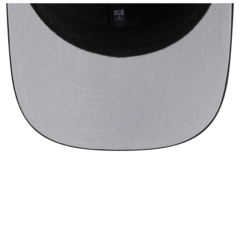 Men's New Era Black Chicago Cubs Tonal Camo 9SEVENTY Stretch-Snap Hat