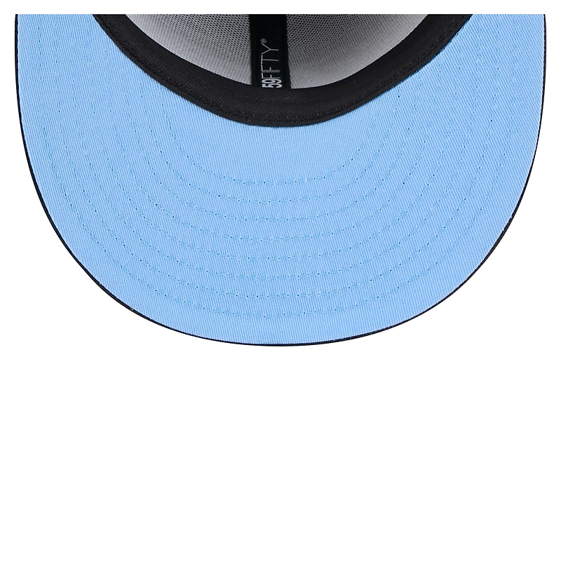 Casquette ajustée noire New Era Chicago Cubs Koi 59FIFTY pour homme