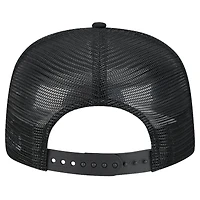 Casquette de golf à visière snapback Chicago Cubs noire New Era pour homme