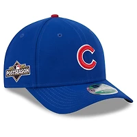 Casquette ajustable 9FORTY bleue New Era pour homme, Chicago Cubs, 2025 MLB Postseason Side Patch