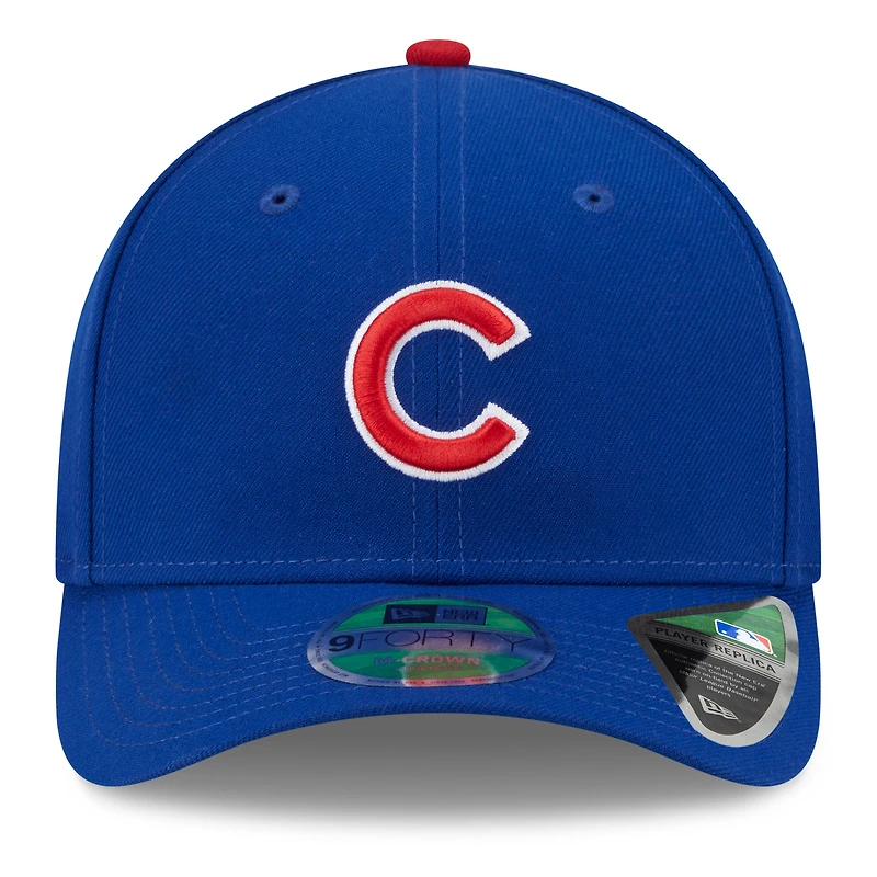 Casquette ajustable 9FORTY bleue New Era pour homme, Chicago Cubs, 2025 MLB Postseason Side Patch
