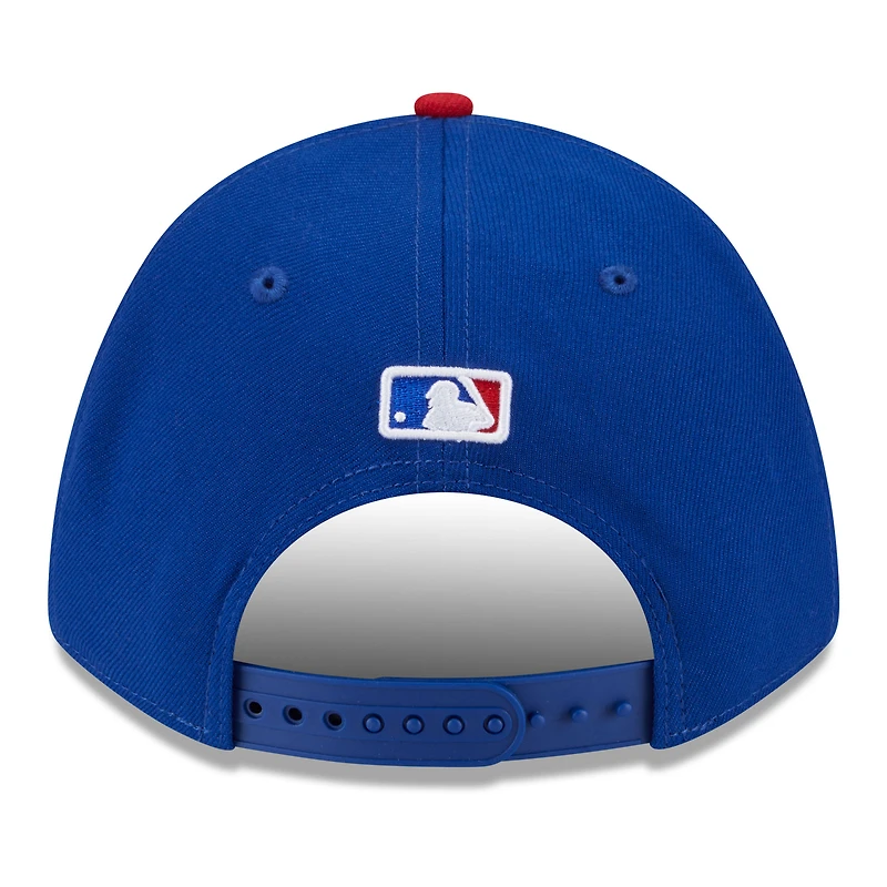 Casquette ajustable 9FORTY bleue New Era pour homme, Chicago Cubs, 2025 MLB Postseason Side Patch