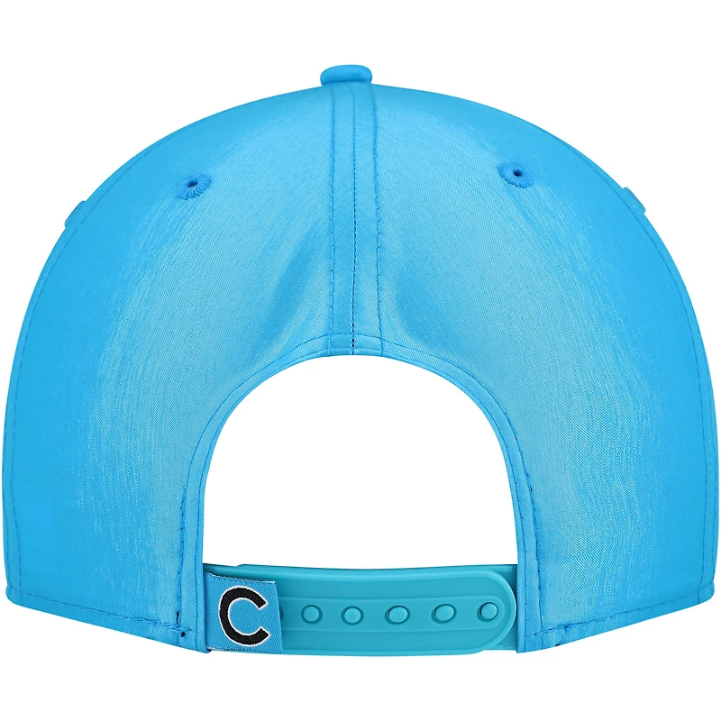 Men's New Era Blue Chicago Cubs Neon Golfer Snapback Hat