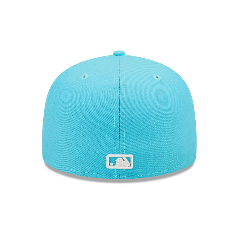 Casquette ajustée 59FIFTY Chicago Cubs Vice Highlighter Logo bleue New Era pour homme