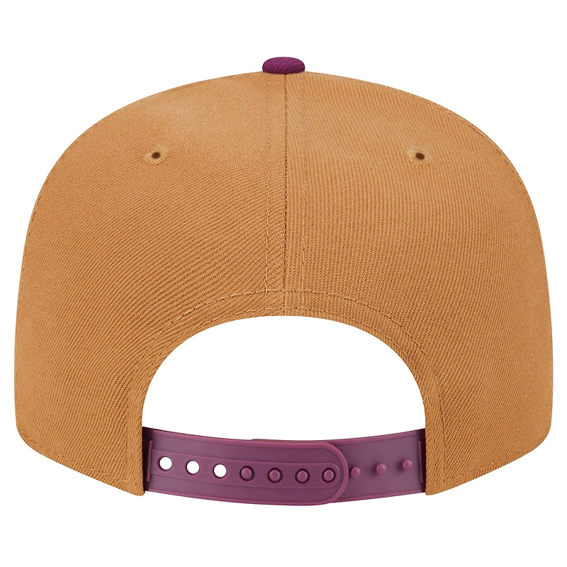 Men's New Era Brown/Purple Chicago Cubs Color Pack Two-Tone 9FIFTY Snapback Hat