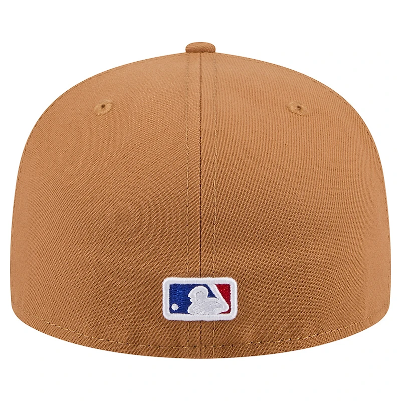 Casquette ajustée 59FIFTY marron des Chicago Cubs New Era pour hommes