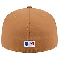 Casquette ajustée 59FIFTY marron des Chicago Cubs New Era pour hommes