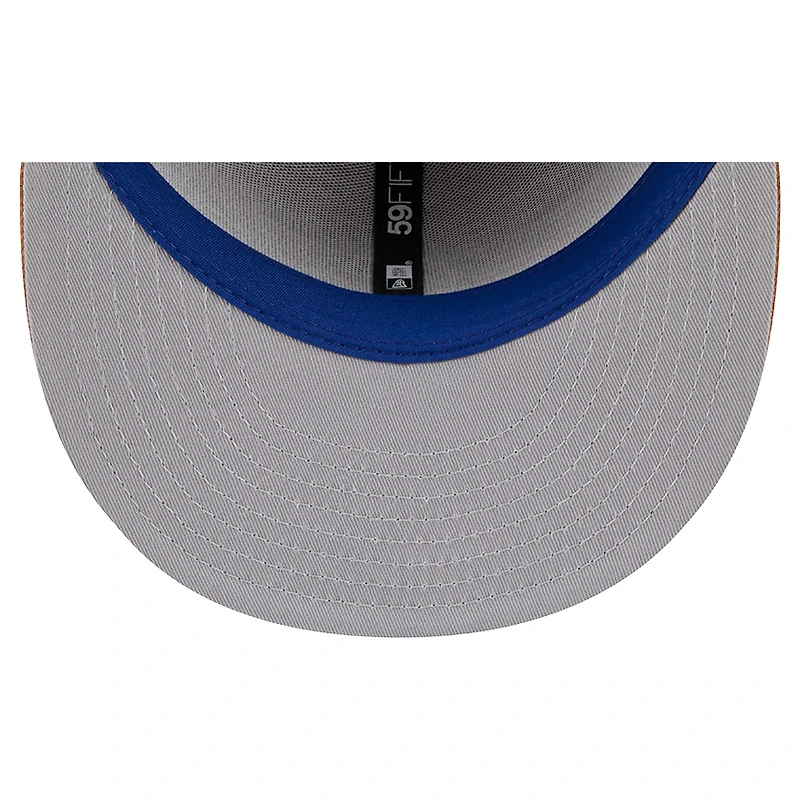 Casquette ajustée 59FIFTY marron des Chicago Cubs New Era pour hommes