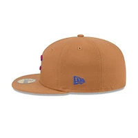 Casquette ajustée 59FIFTY marron des Chicago Cubs New Era pour hommes