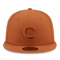 Casquette ajustée 59FIFTY marron New Era des Chicago Cubs pour hommes