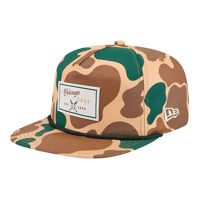 Casquette ajustable New Era camouflage Chicago Cubs Duck 19TWENTY pour homme