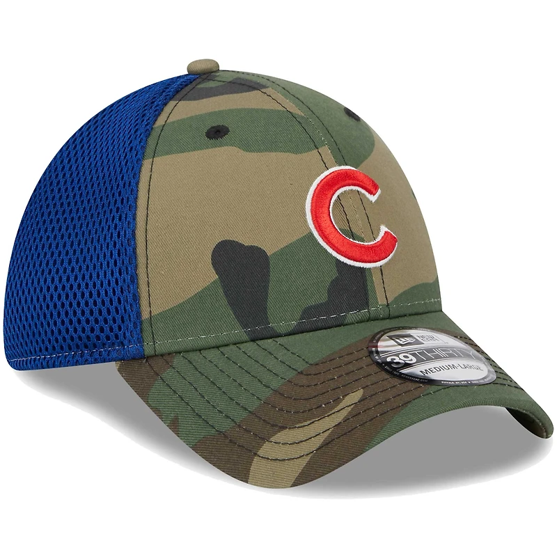 Casquette Flex New Era Chicago Cubs Team Neo 39THIRTY pour homme