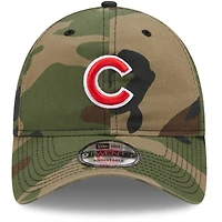 Men's New Era Camo Chicago Cubs Woodland Core Classic 9TWENTY Adjustable Hat