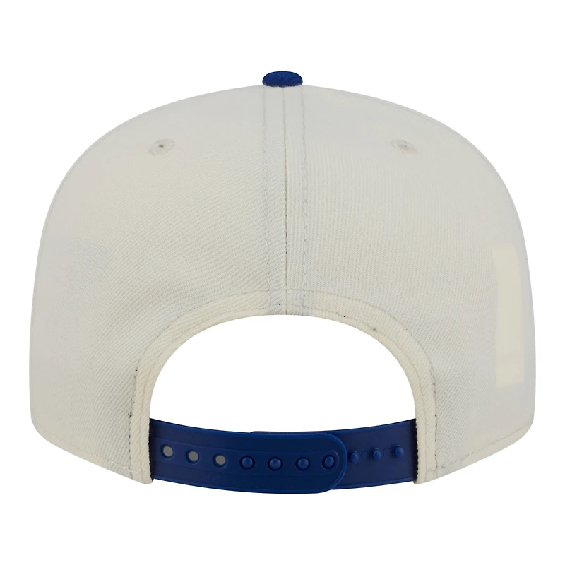 Men's New Era Cream/Royal Chicago Cubs Localized 9FIFTY Snapback Hat