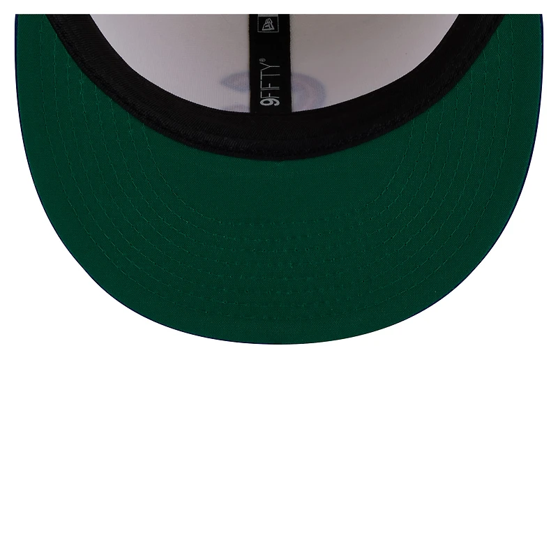 Men's New Era Cream/Royal Chicago Cubs Localized 9FIFTY Snapback Hat