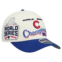 Men's New Era  Cream/Royal Chicago Cubs World Series 9FORTY M-Crown Adjustable Hat