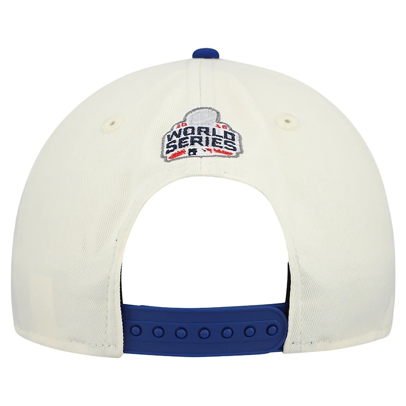 Men's New Era  Cream/Royal Chicago Cubs World Series 9FORTY M-Crown Adjustable Hat