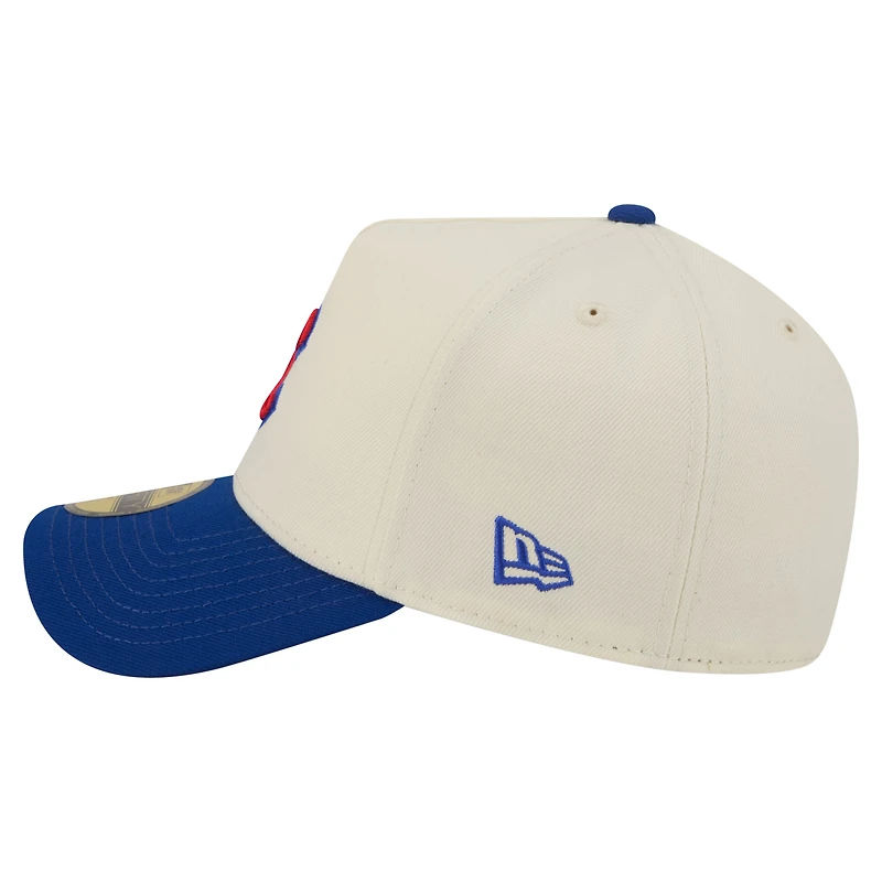 Men's New Era  Cream Chicago Cubs Chrome A-Frame 59FORTY Fitted Hat