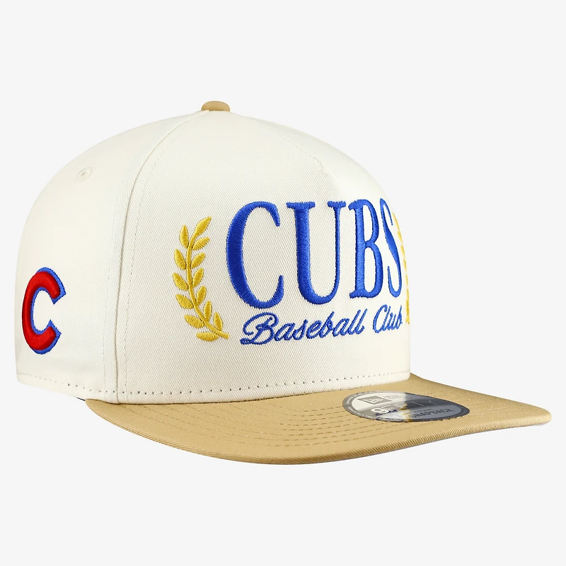 Casquette snapback New Era crème Chicago Cubs Club 9FIFTY pour homme