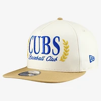 Men's New Era Cream Chicago Cubs Club 9FIFTY A-Frame Snapback Hat