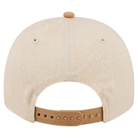 Men's New Era  Cream Chicago Cubs Herringbone 9FIFTY A-Frame Snapback Hat