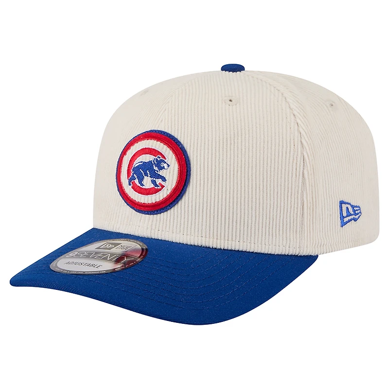 Casquette ajustable New Era 9SEVENTY crème des Chicago Cubs pour homme