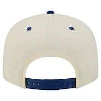 Men's New Era Cream Chicago Cubs Oversized Slogan 9FIFTY Snapback Hat