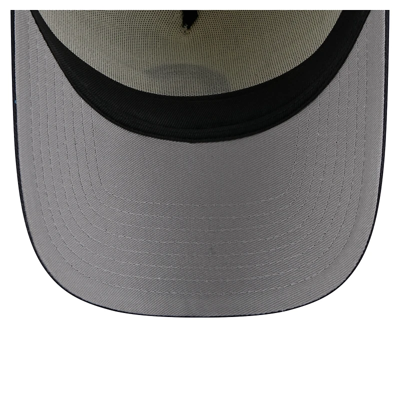 Men's New Era Cream Chicago Cubs Speckle A-Frame 9FORTY Adjustable Hat