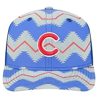 Casquette ajustable New Era Denim/Royal Chicago Cubs Aztec Denim 9SEVENTY pour homme