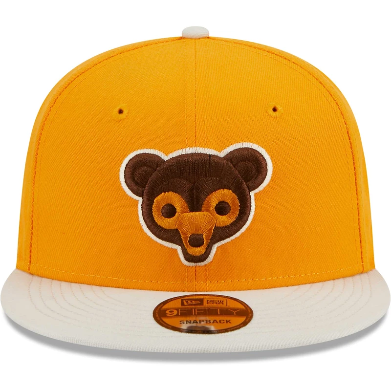 Men's New Era Gold Chicago Cubs Tiramisu  9FIFTY Snapback Hat