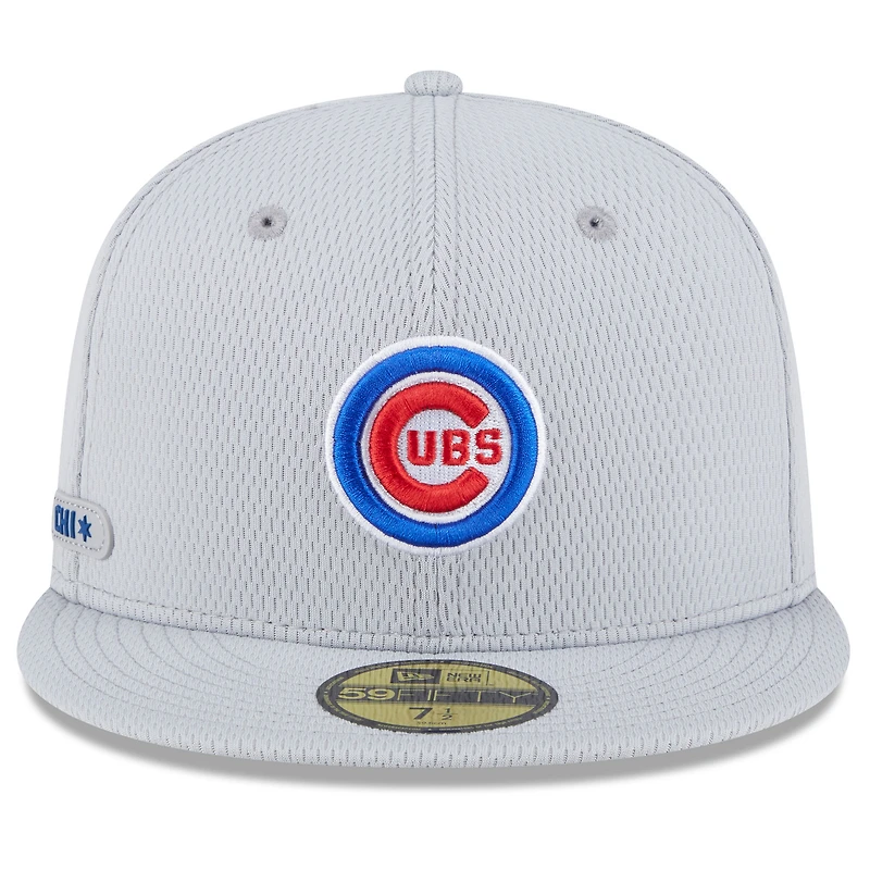 V107988 Cubs Mlb Nwe 2025 Clubhouse Gris 59fifty HATMENHIC 60632143 #4