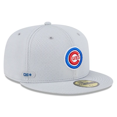 V107988 Cubs Mlb Nwe 2025 Clubhouse Gris 59fifty HATMENHIC 60632143 #4