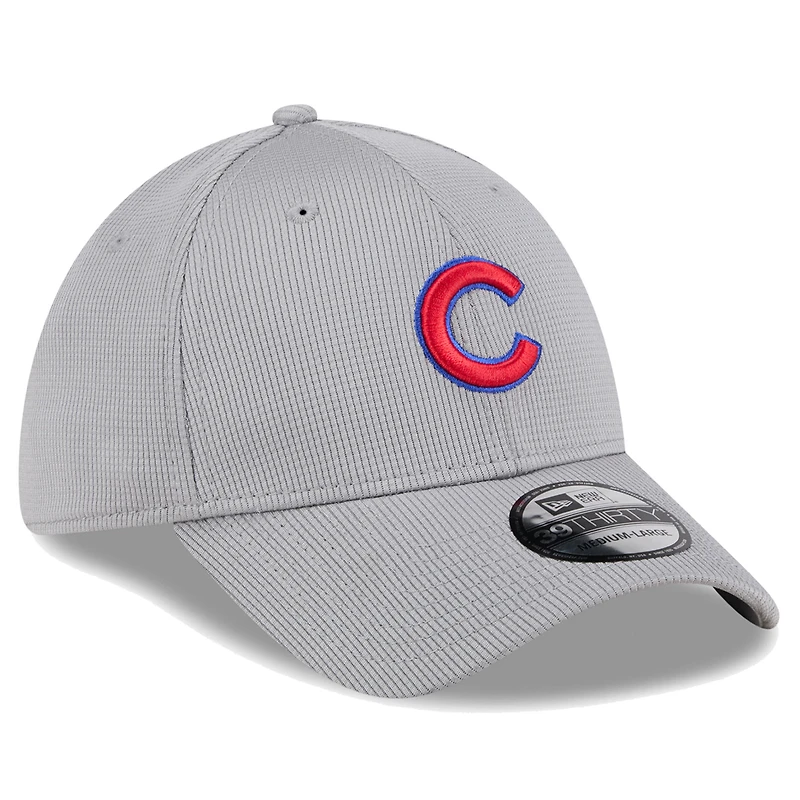 Men's New Era Gray Chicago Cubs Active Pivot 39THIRTY Flex Hat