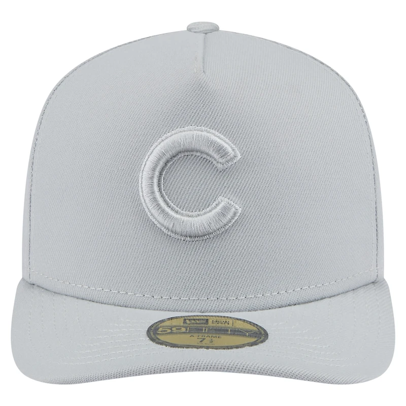 Casquette ajustée 59FIFTY Chicago Cubs de New Era pour homme, coloris gris