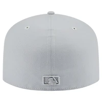 Casquette ajustée 59FIFTY Chicago Cubs de New Era pour homme, coloris gris