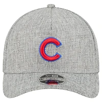 Casquette ajustable 9FORTY en coton tissé gris New Era pour homme, Chicago Cubs, M-Crown A-Frame