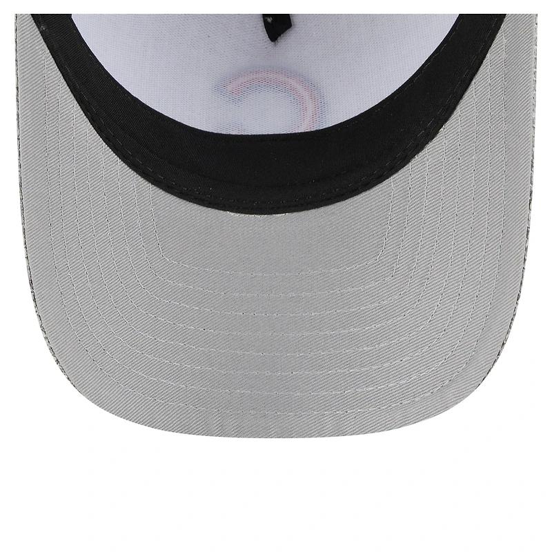 Casquette ajustable 9FORTY en coton tissé gris New Era pour homme, Chicago Cubs, M-Crown A-Frame