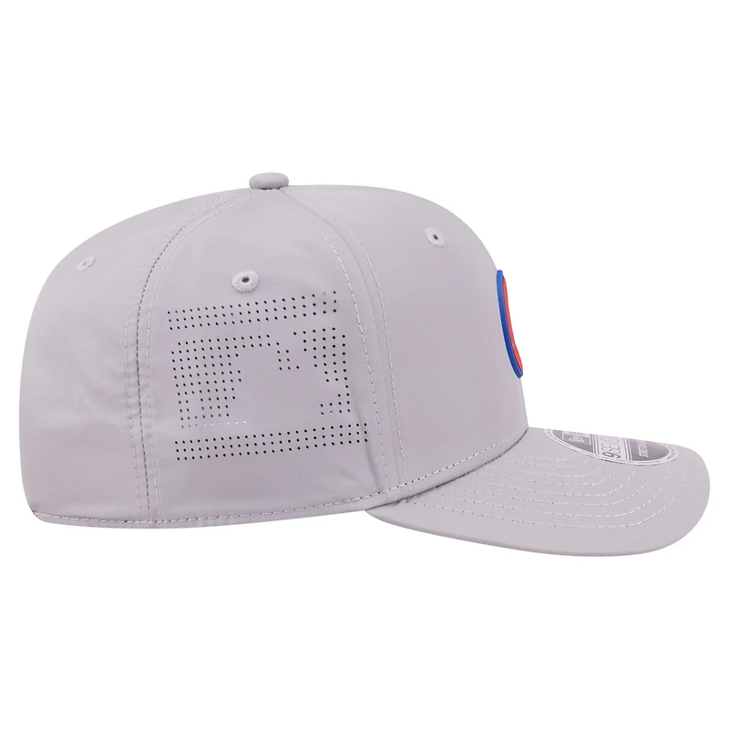 Men's New Era Gray Chicago Cubs Laser Perforated 9SEVENTY Adjustable Hat