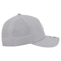 Men's New Era  Gray Chicago Cubs Micro Logo 9FORTY M-Crown A-Frame Adjustable Hat