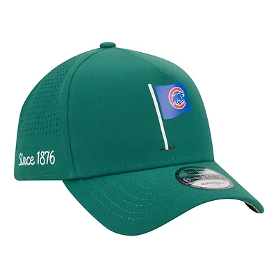 Men's New Era Green Chicago Cubs Pin Seeker 9FORTY A-Frame Adjustable Hat