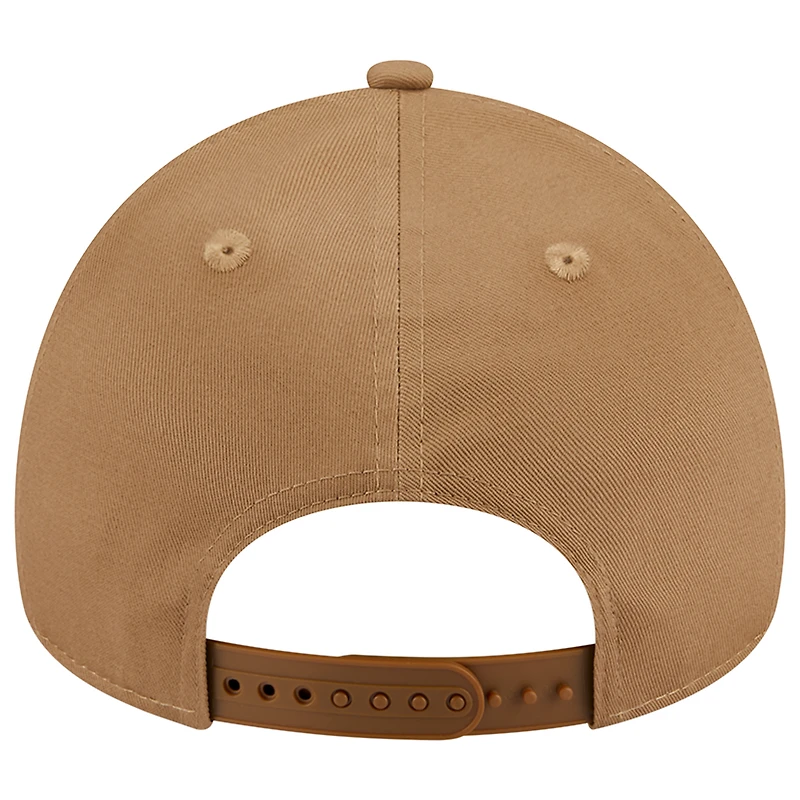 Men's New Era Khaki Chicago Cubs A-Frame 9FORTY Adjustable Hat