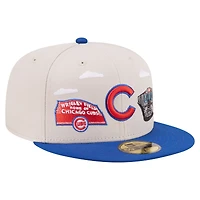 Men's New Era  Khaki Chicago Cubs City Icon 59FIFTY Fitted Hat