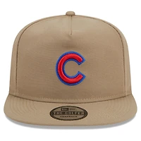 Men's New Era  Khaki Chicago Cubs Golfer Adjustable Hat