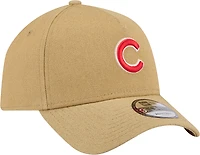 Casquette ajustable 9FORTY A-Frame Essentials Chicago Cubs kaki New Era pour homme