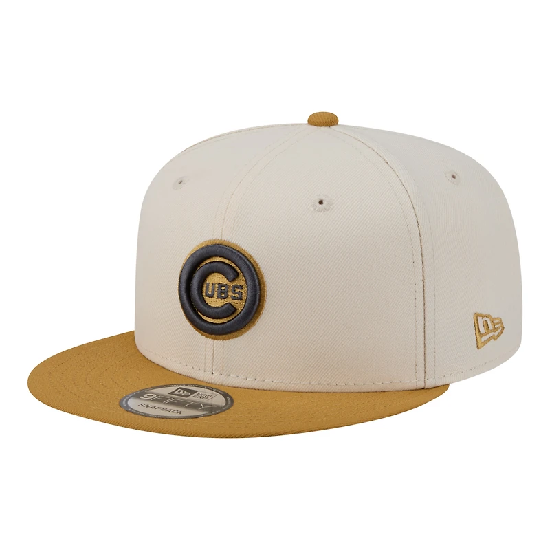 Men's New Era Turquoise/Charcoal Chicago Cubs Two-Tone Color Pack 9FIFTY Snapback Hat